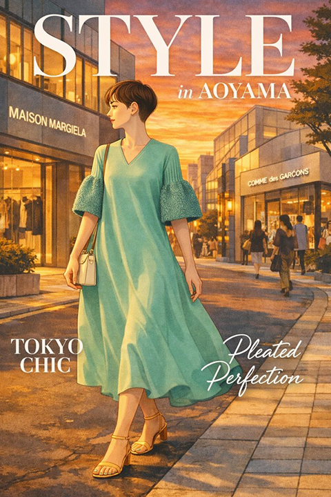 Boutique moderne nel quartiere Aoyama a Tokyo con architettura minimal e atmosfera elegante