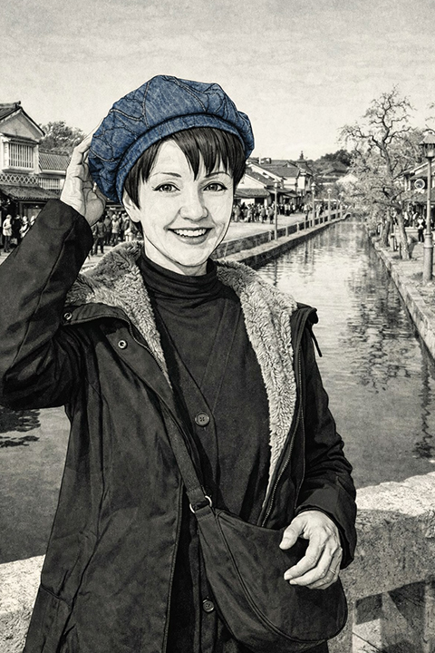 Canale del Bikan Historical Quarter a Kurashiki in Giappone