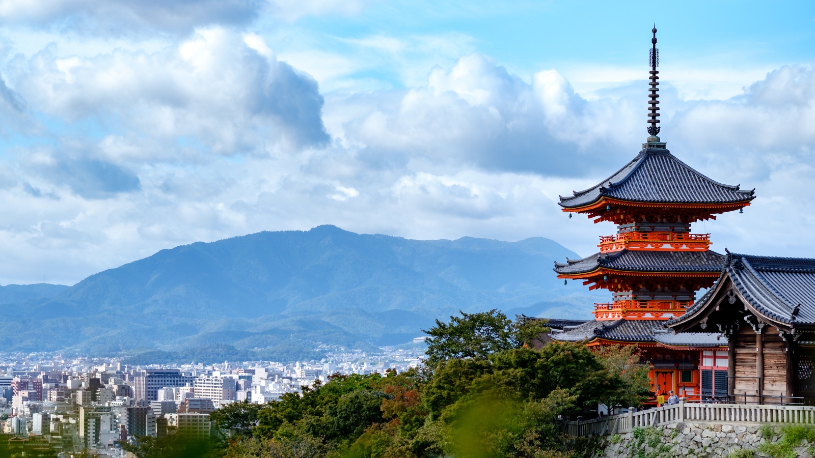 Kyoto, Kiyomizudera e stradine storiche di Higashiyama in autunno